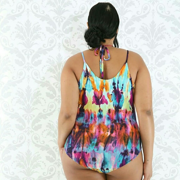 Colorful Dye Robe Swim Set - Picture 3 of 4